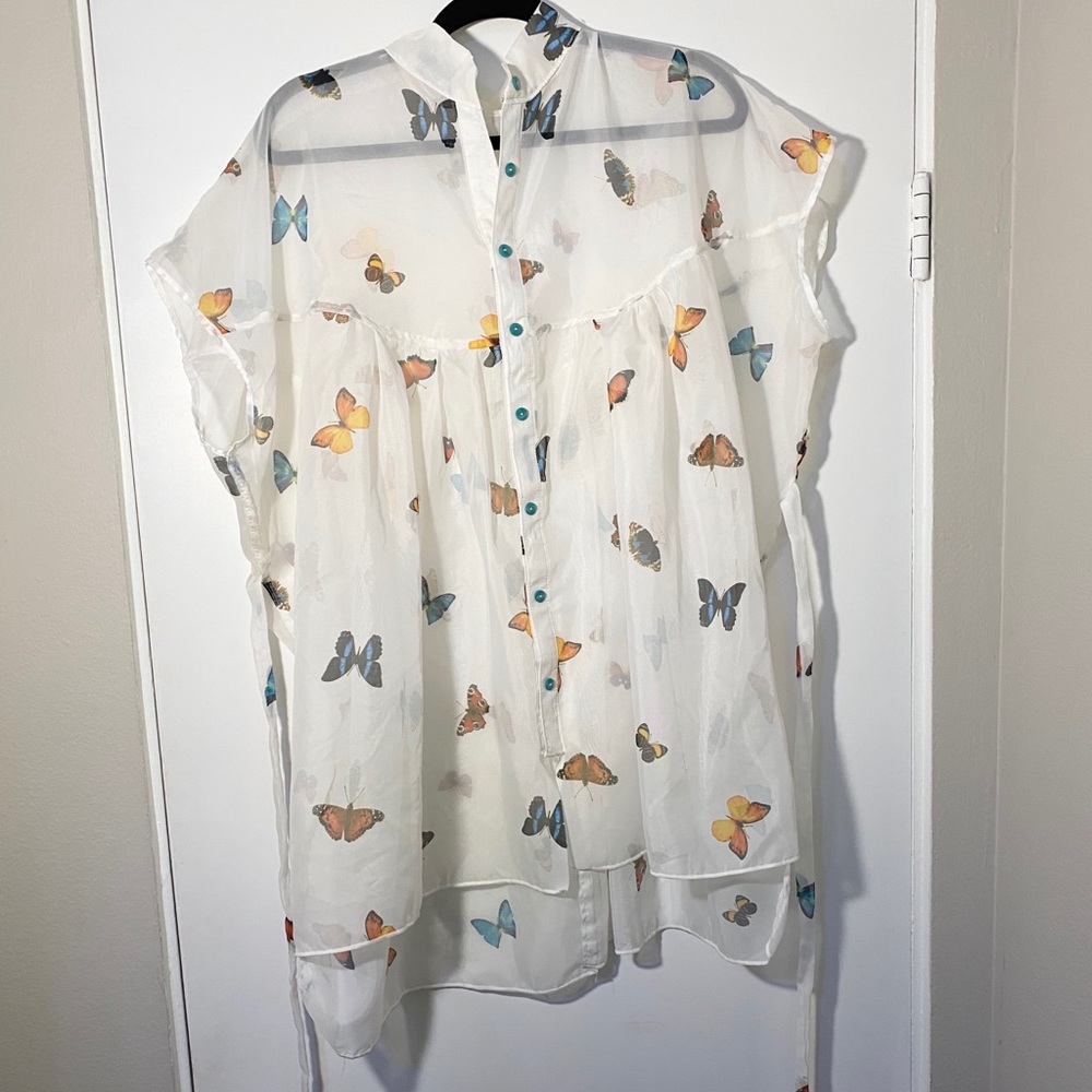 Handmade Button down butterfly dress